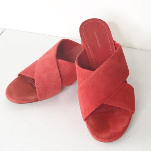 Mansur Gavriel Shoes - Mansur Gavriel Chunky Heel Slip On Sandal 38 |8